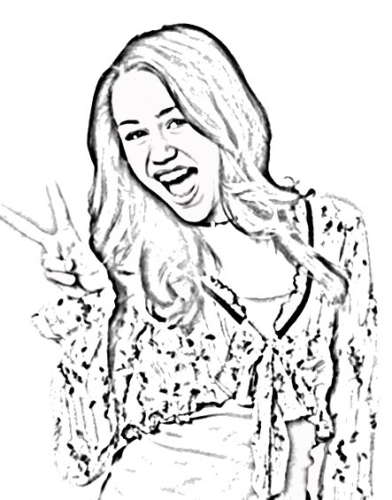 hannah montna coloring pages - photo #31